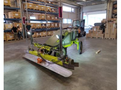 Machine for leveling concrete 
